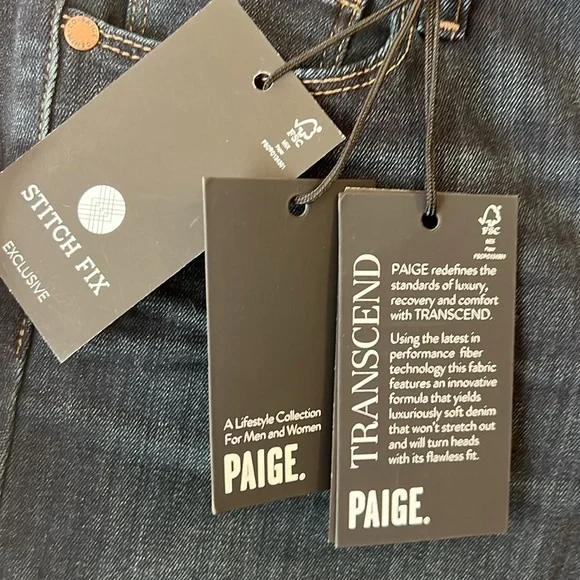 Paige Verdugo Ankle Mid Rise Ultra Skinny Transcend Size 27 New with Tags - Picture 4 of 13